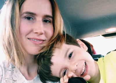 jaime schmidt with son